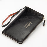 Wallet Male Genuine Leather Men's blac