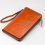 Wallet Male Genuine Leather Men's blac