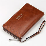 Wallet Male Genuine Leather Men's blac