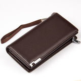 Wallet Male Genuine Leather Men's Brown