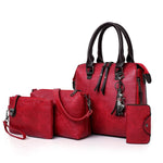 4pcs/Set Women Composite Bags High Quality Ladies Handbags Female