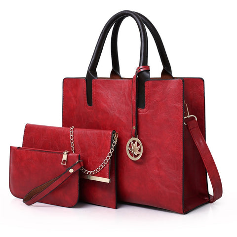 Leather Handbag Luxury Tote Bags Ladies Shoulder Bag