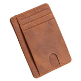 THINKTHENDO Slim RFID Blocking Leather Wallet Credit ID Card Holder Purse Money Case for Men Women 2018 Fashion Bag 11.5x8x0.5cm