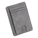 THINKTHENDO Slim RFID Blocking Leather Wallet Credit ID Card Holder Purse Money Case for Men Women 2018 Fashion Bag 11.5x8x0.5cm