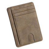 THINKTHENDO Slim RFID Blocking Leather Wallet Credit ID Card Holder Purse Money Case for Men Women 2018 Fashion Bag 11.5x8x0.5cm