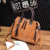 women's leather bag green