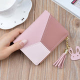 Geometric Women Clutch Pink Wallets